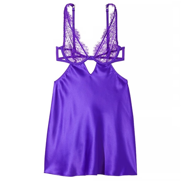 Victoria's Secret Other - New 
VICTORIA'S SECRET
Lace Satin Cutout Slip